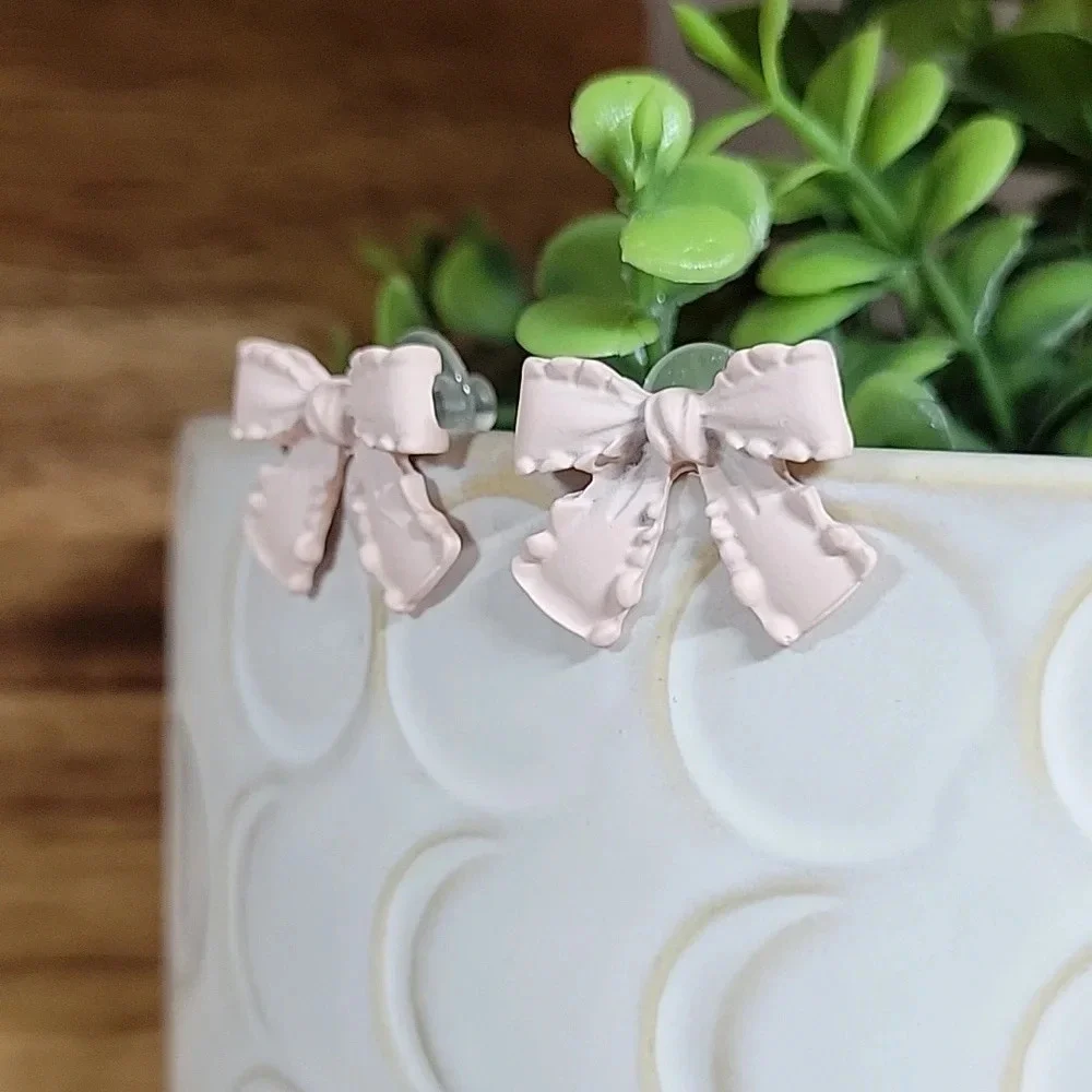 🔥LAST PAIR🔥 PINK BOW EARRINGS